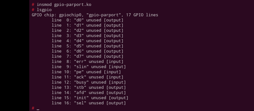 gpio-parport