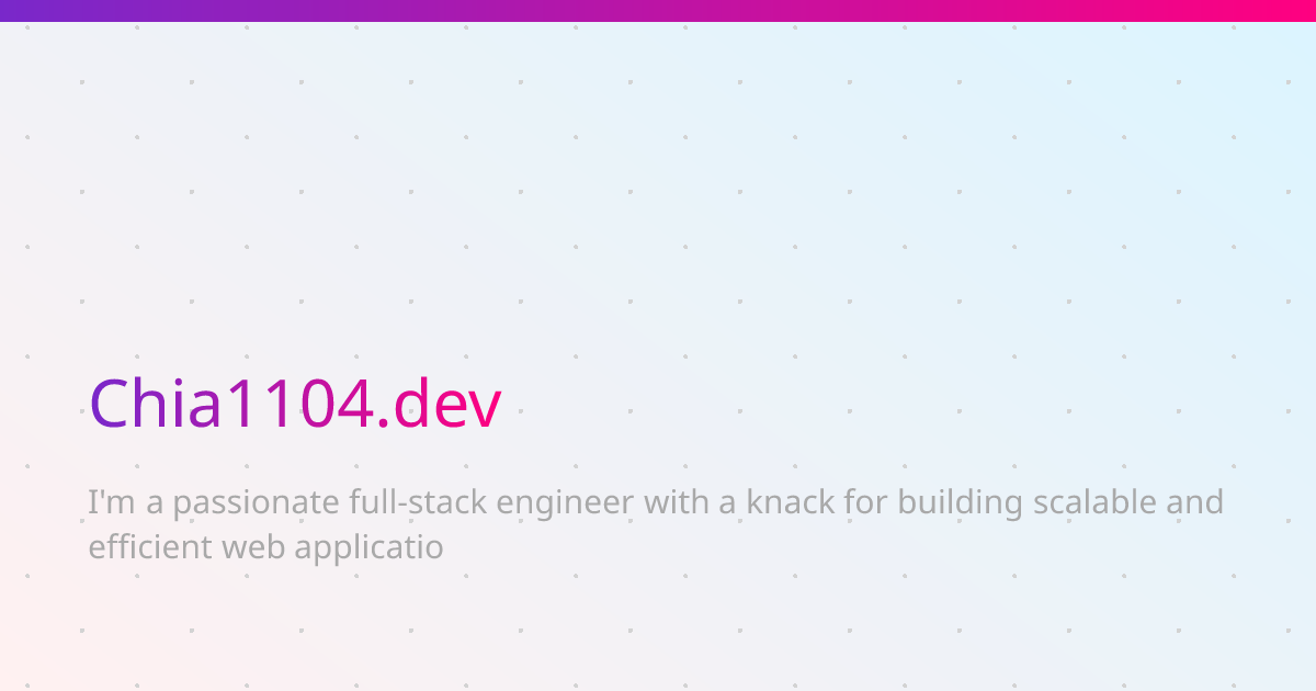 chia1104.dev