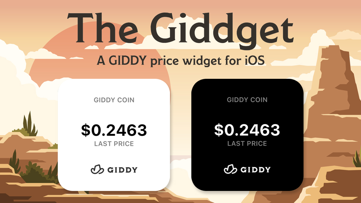 GitHub - cryptospacecowboy/giddget: A Giddy Price Widget for iOS