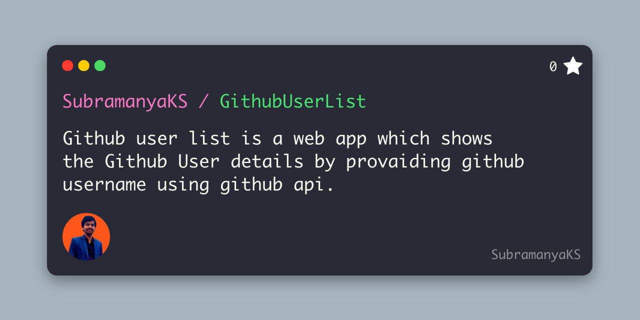 GithubUserList