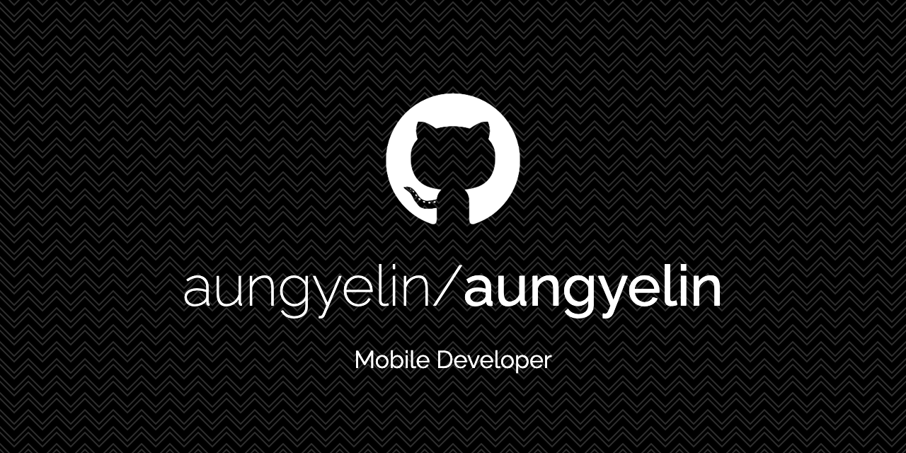 Github Aungyelin Aungyelin