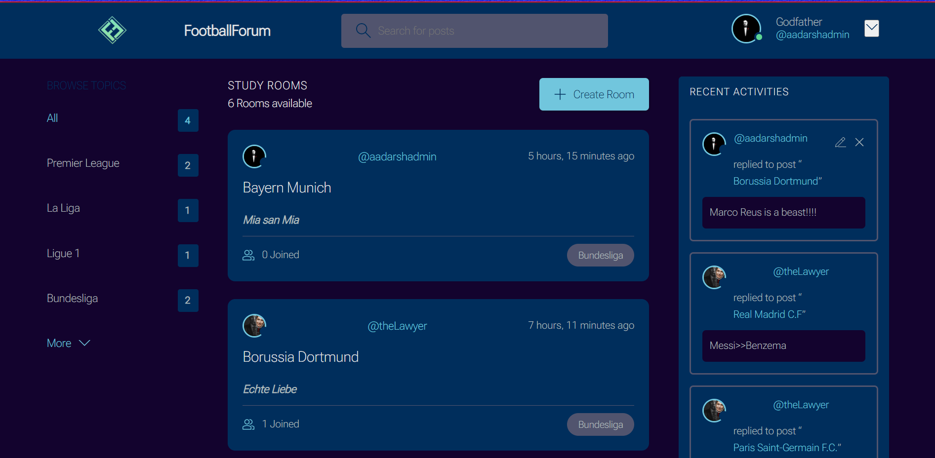 GitHub - AadarshRawat/FootballForum: A forum for football fans to ...