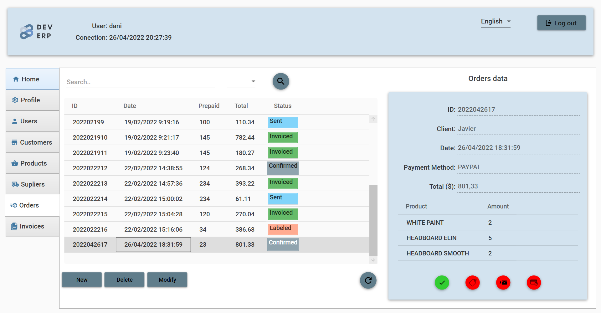 GitHub dbustosg/DevERP This project was developed for the