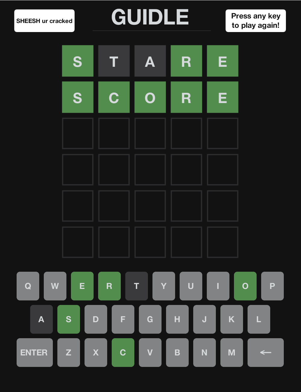 GitHub - squiddycodes/Guidle: I made my own wordle in Java Processing ...