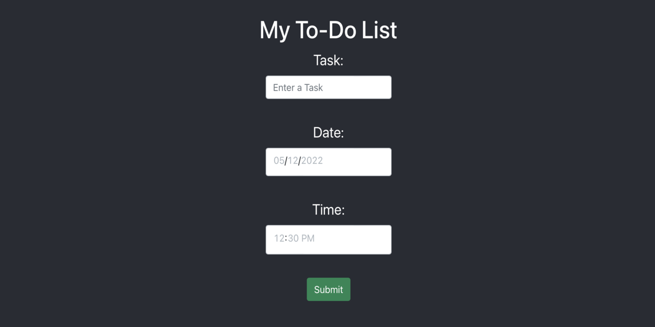 GitHub - TheCryptoChad/TodoList: A To-Do List app made with React Hooks.