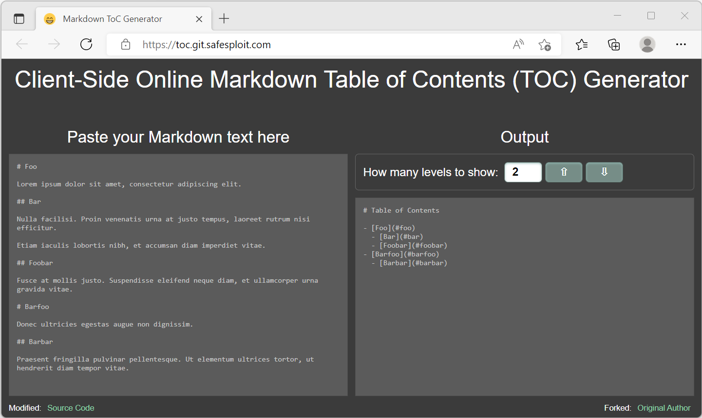 markdown-toc