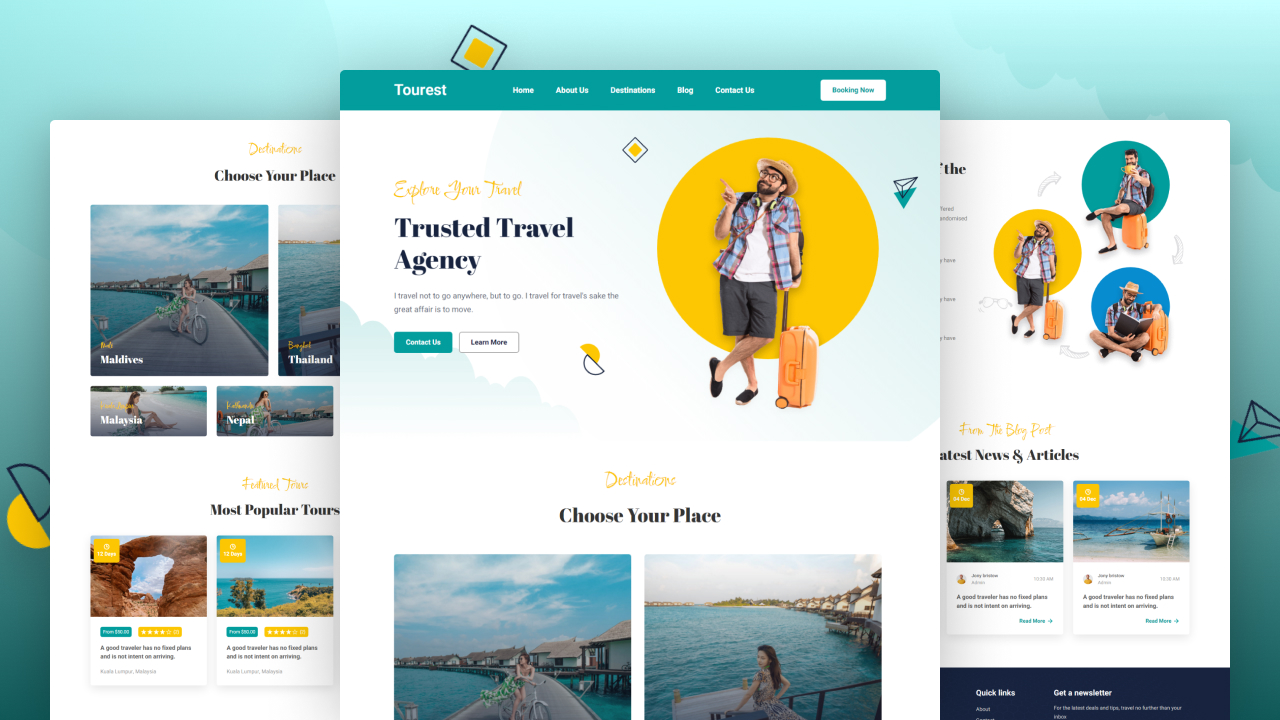 travel website html code github