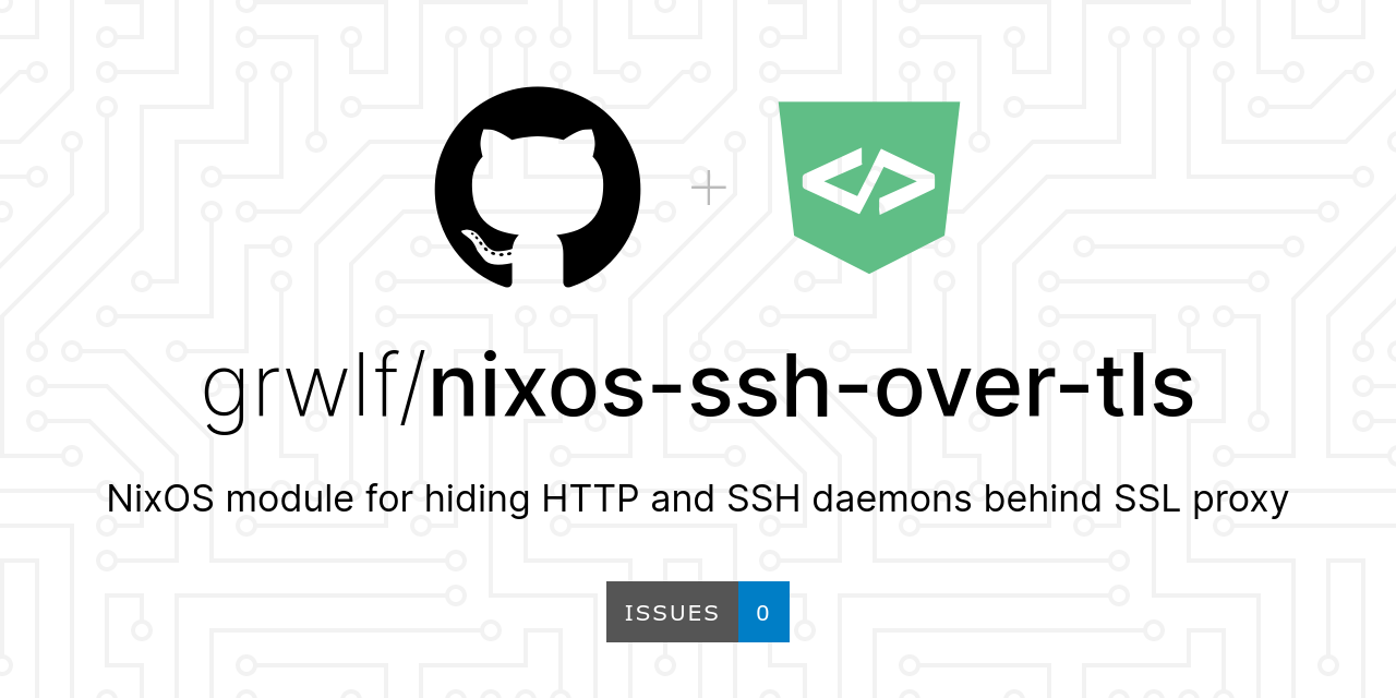 GitHub - Grwlf/nixos-ssh-over-tls: NixOS Module Which Hides Both HTTP ...