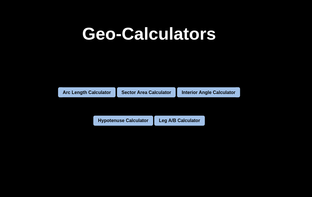GitHub LukeLeary/GeometryCalculators A website hosting a variaty of