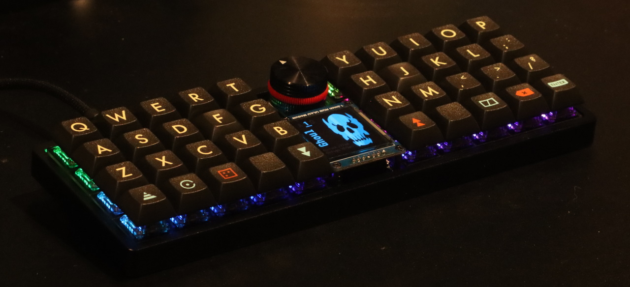 GitHub - skarrmann/umbra: 24 key ergonomic keyboard with self-encasing PCB.