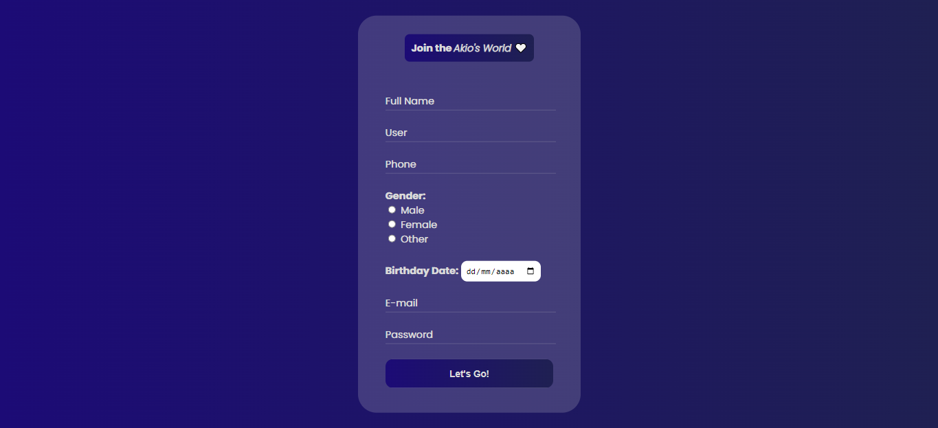 GitHub - akio-orestes/form-akio-world: Akio's World Form Register ...