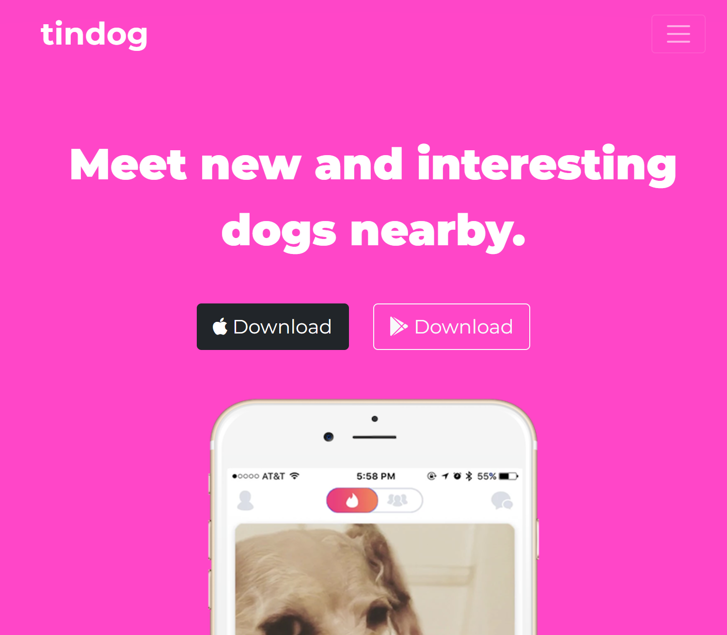 GitHub - wendeee/Tindog-Landing-Page