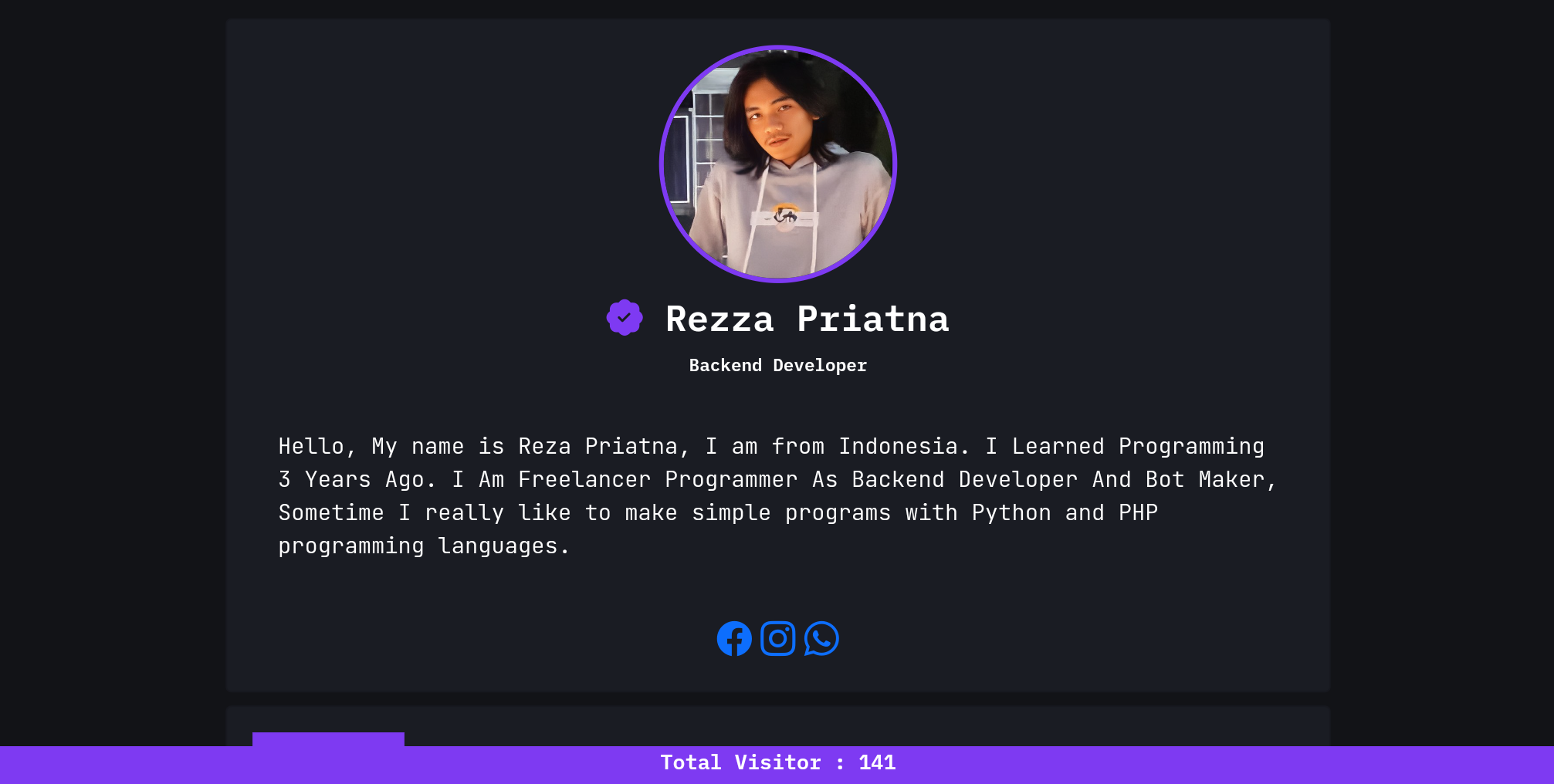 GitHub - rzpr/Portofolio-Template: Template Profile/Portofolio For Your ...