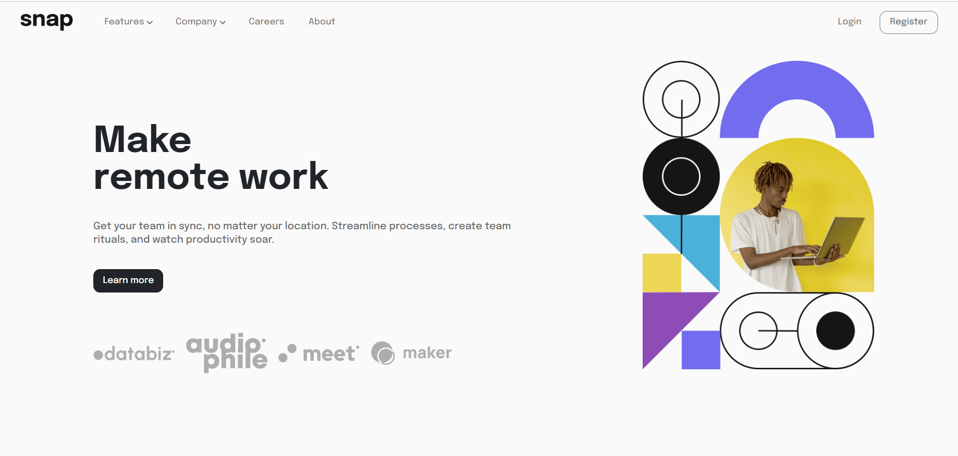 Github Ini S Intro Section With Dropdown Navigation