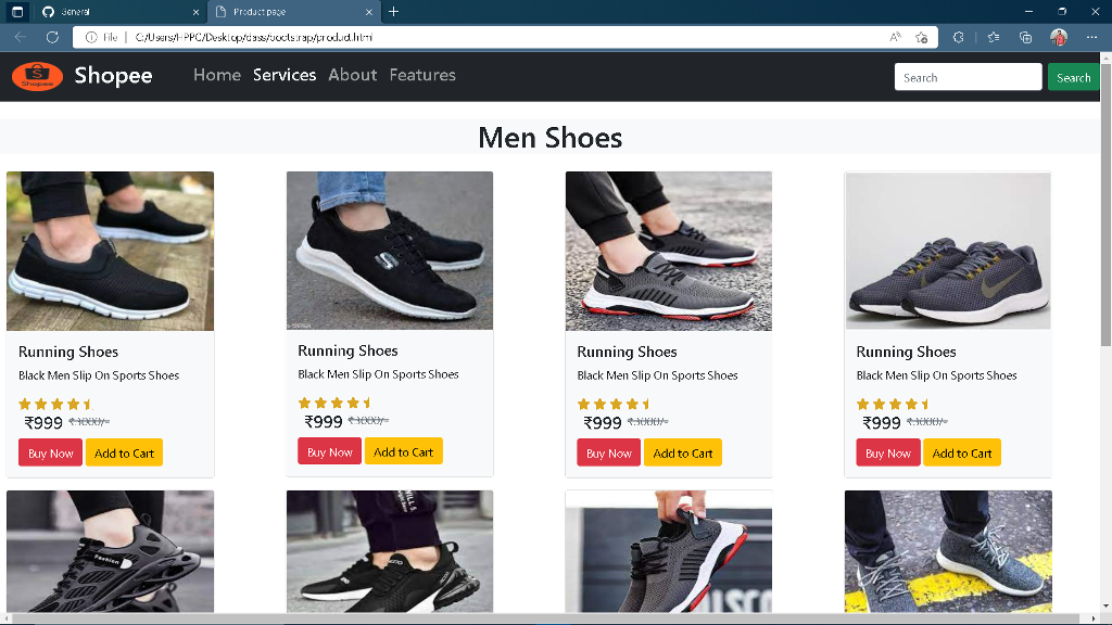 GitHub - rehan749/E-commerce-product-page: Using Bootstrap