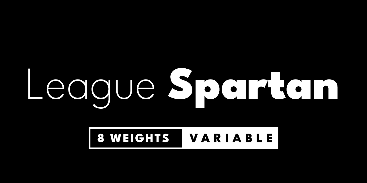 GitHub - sursly/league-spartan: An expanded version of League Spartan, with multiple weights and a variable font.