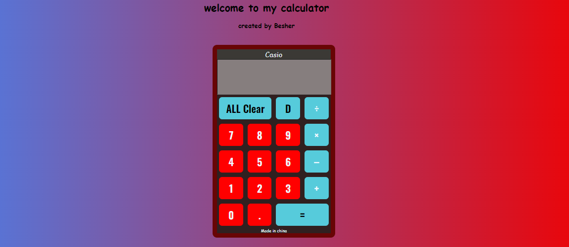 GitHub - besherhasan/Calculator-React