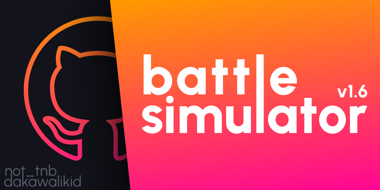 GitHub - Not-TNB/Battle-Simulator: Original, way shorter and simpler ...