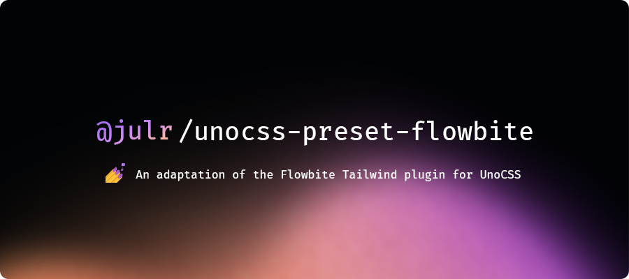 unocss-preset-flowbite