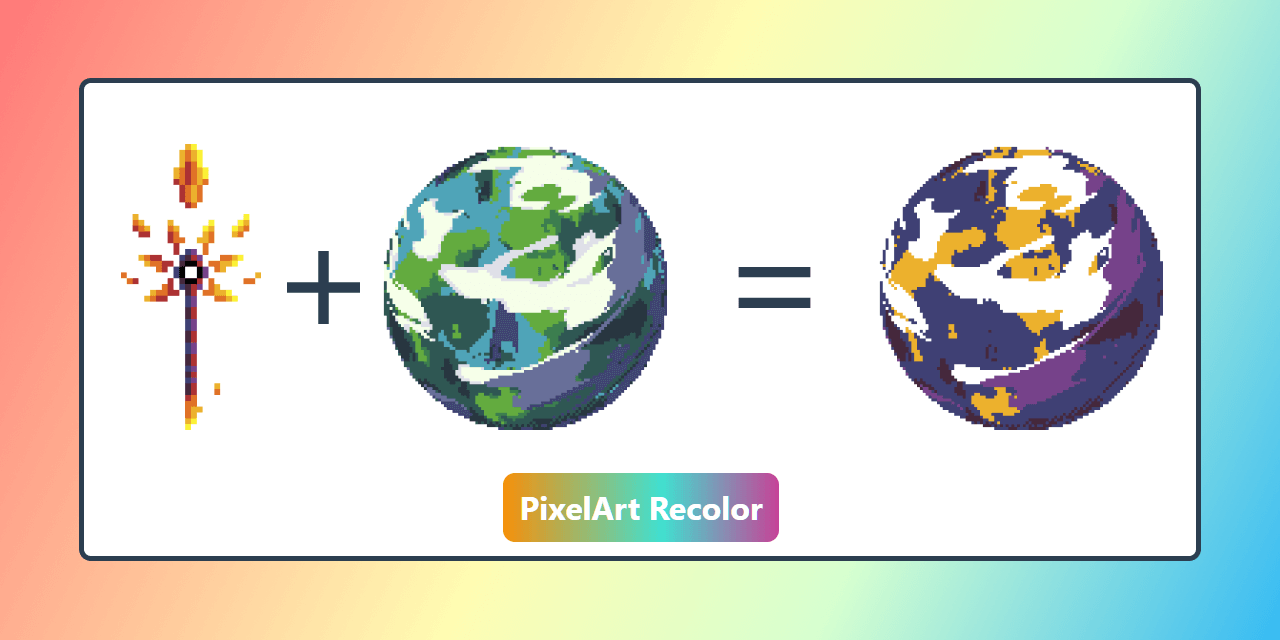 GitHub - VirtualZer0/PixelArtRecolor: Easily change the palette for ...