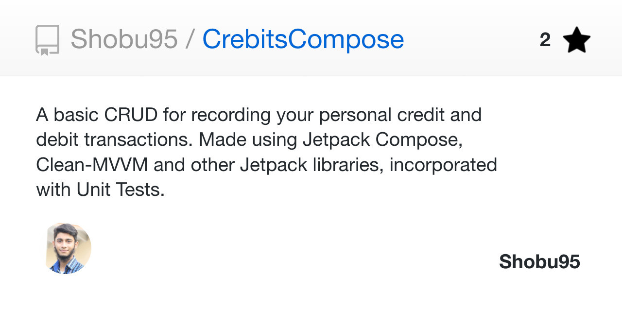 GitHub - Shobu95/CrebitsCompose: A basic CRUD for recording your ...