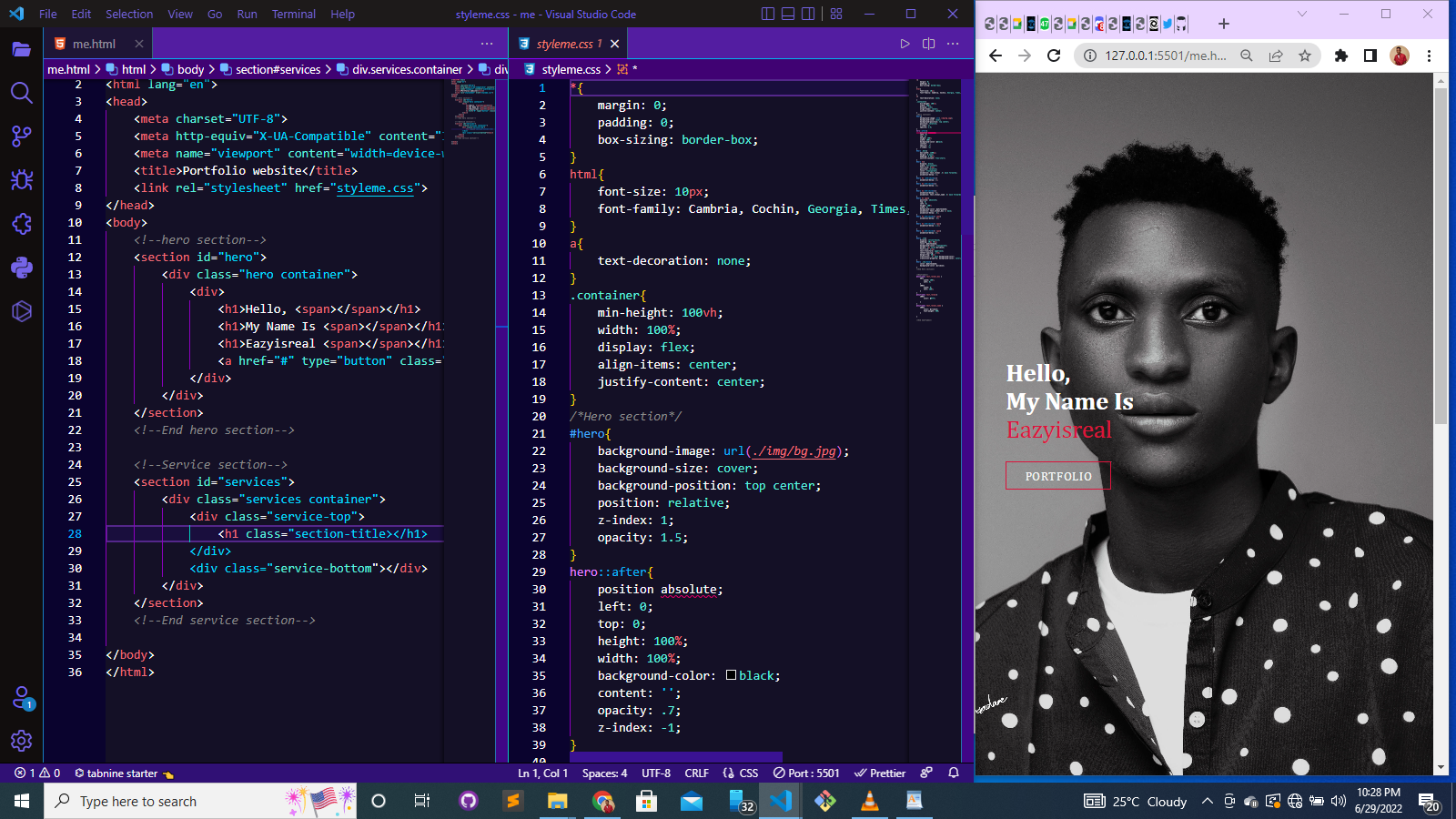 GitHub - Eazyisreal/Portfolio: Welcome to my portfolio website ...