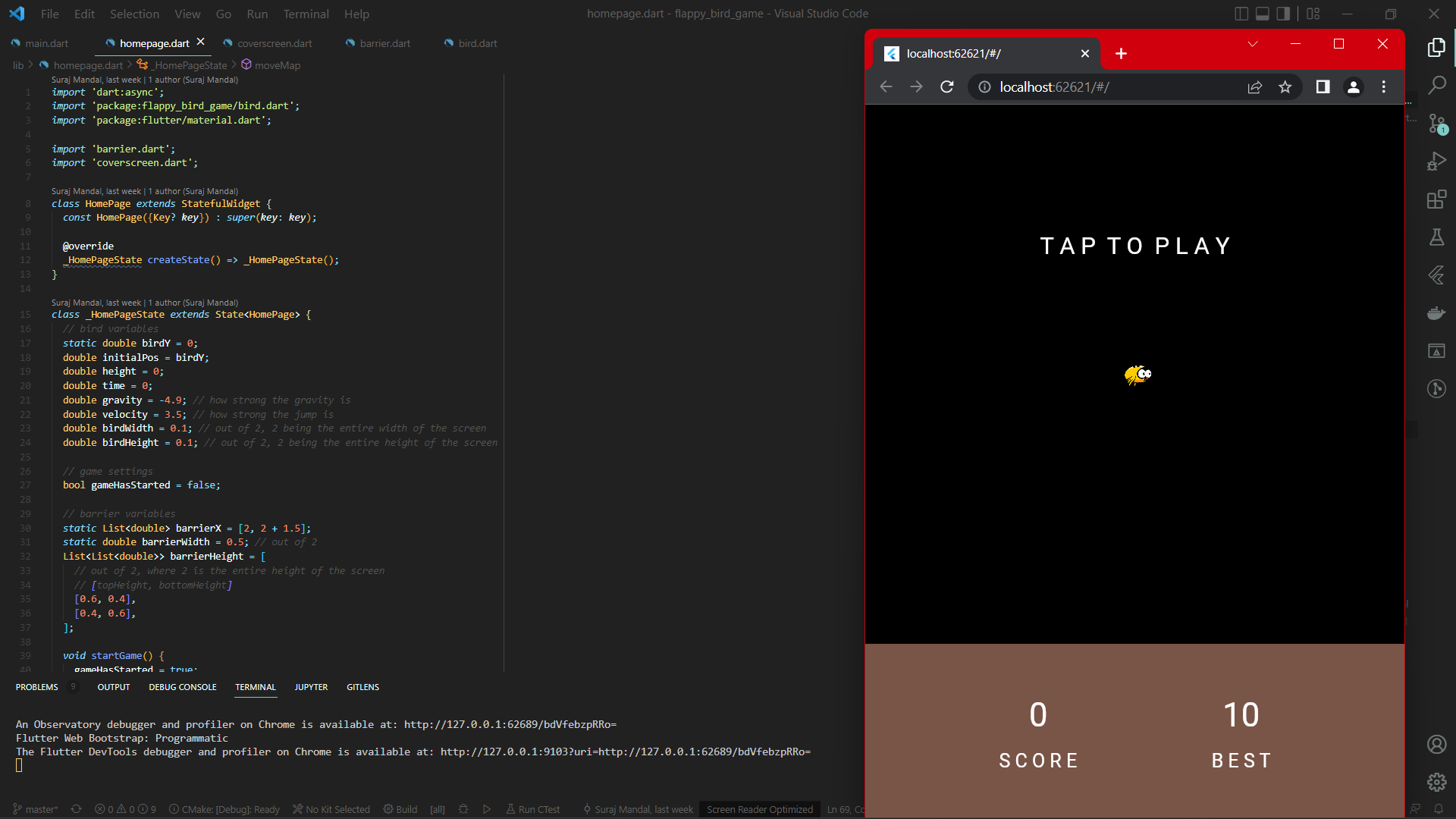 Github Surajmandal99 Flappy Bird Game First Game Flappy Bird Which