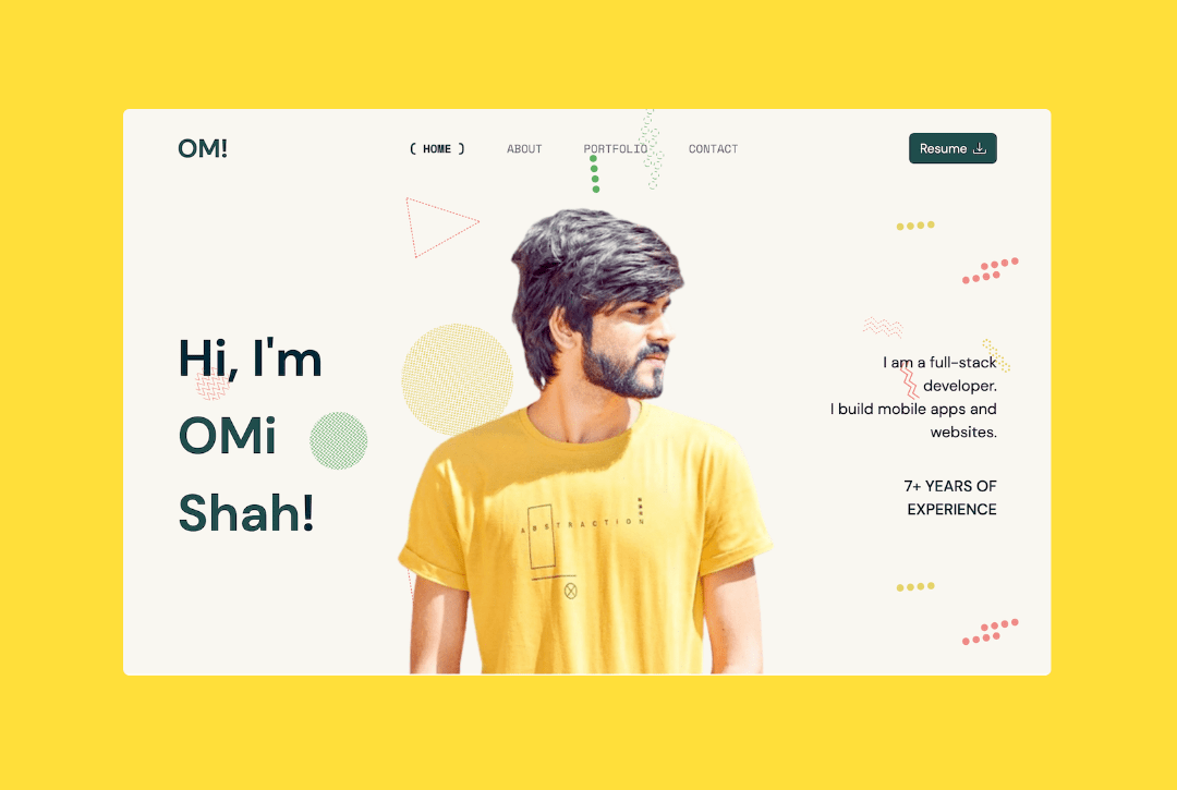 GitHub - omishah/portfolio-landing-page-html-bootstrap-template: A ...