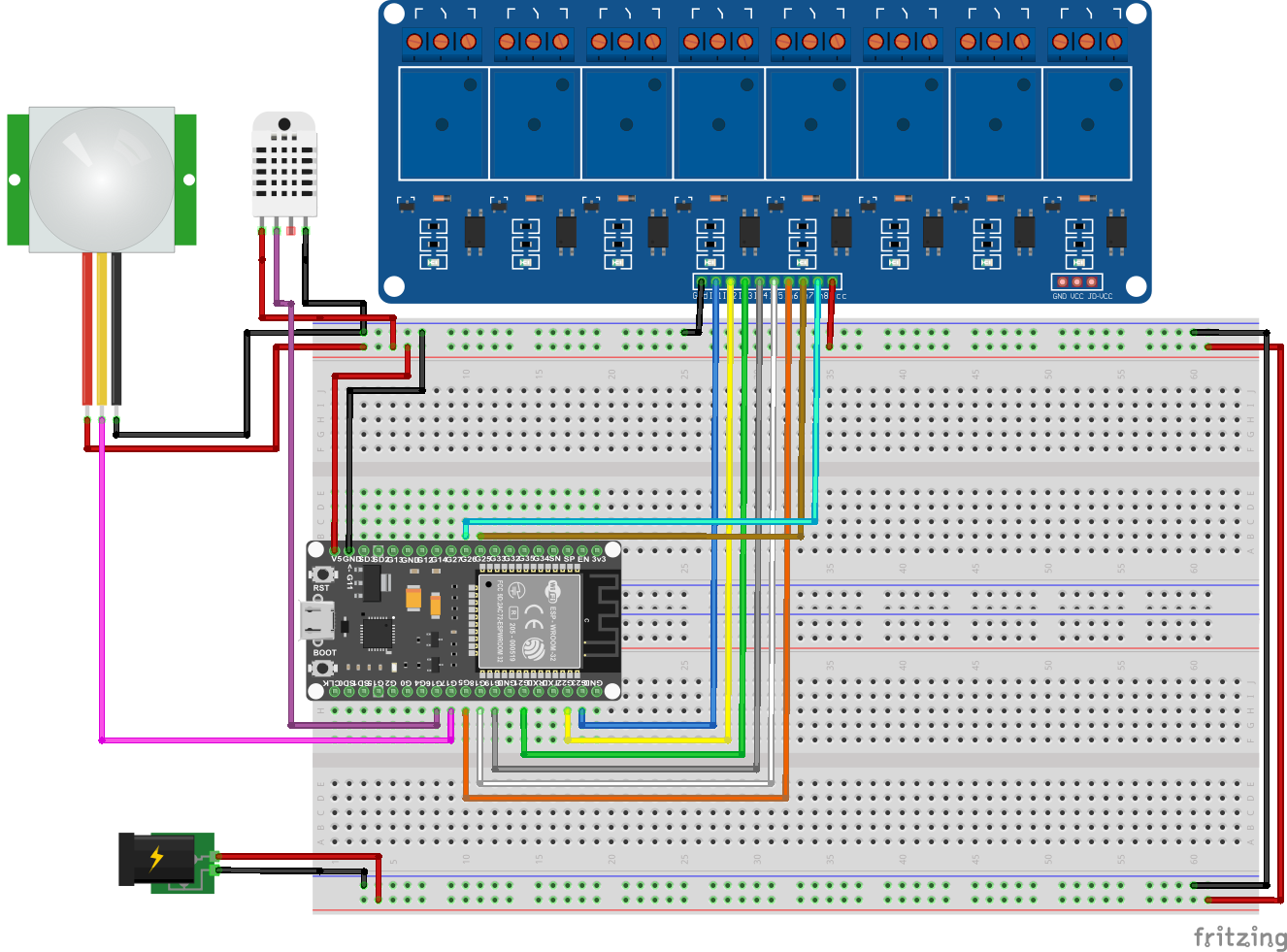 Projeto-ESP32-MQTT-DHT22-BMP180-Reles-WebServer-NodeRed-HomeAssistant