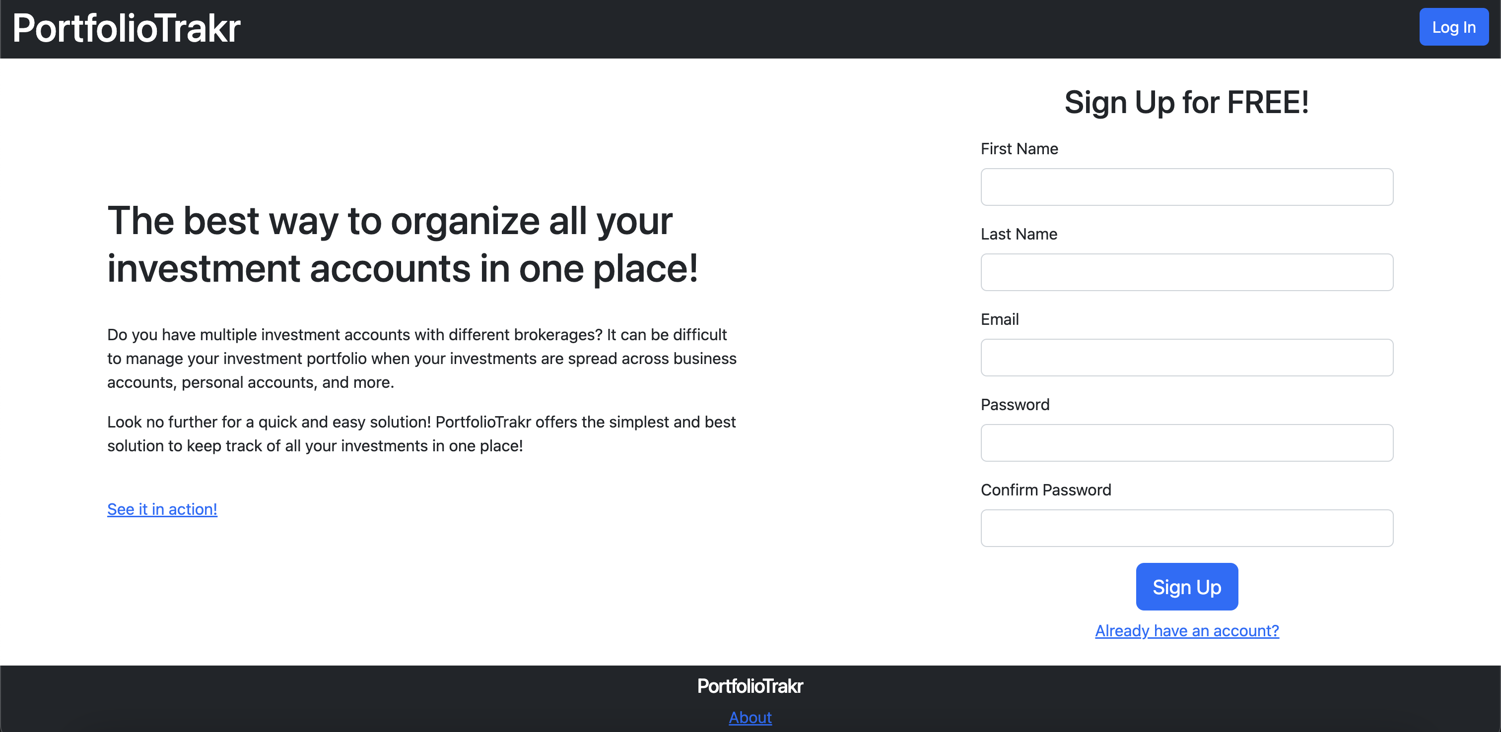 GitHub - Charan-Karthik/PortfolioTrakr: PortfolioTrakr is a web app ...
