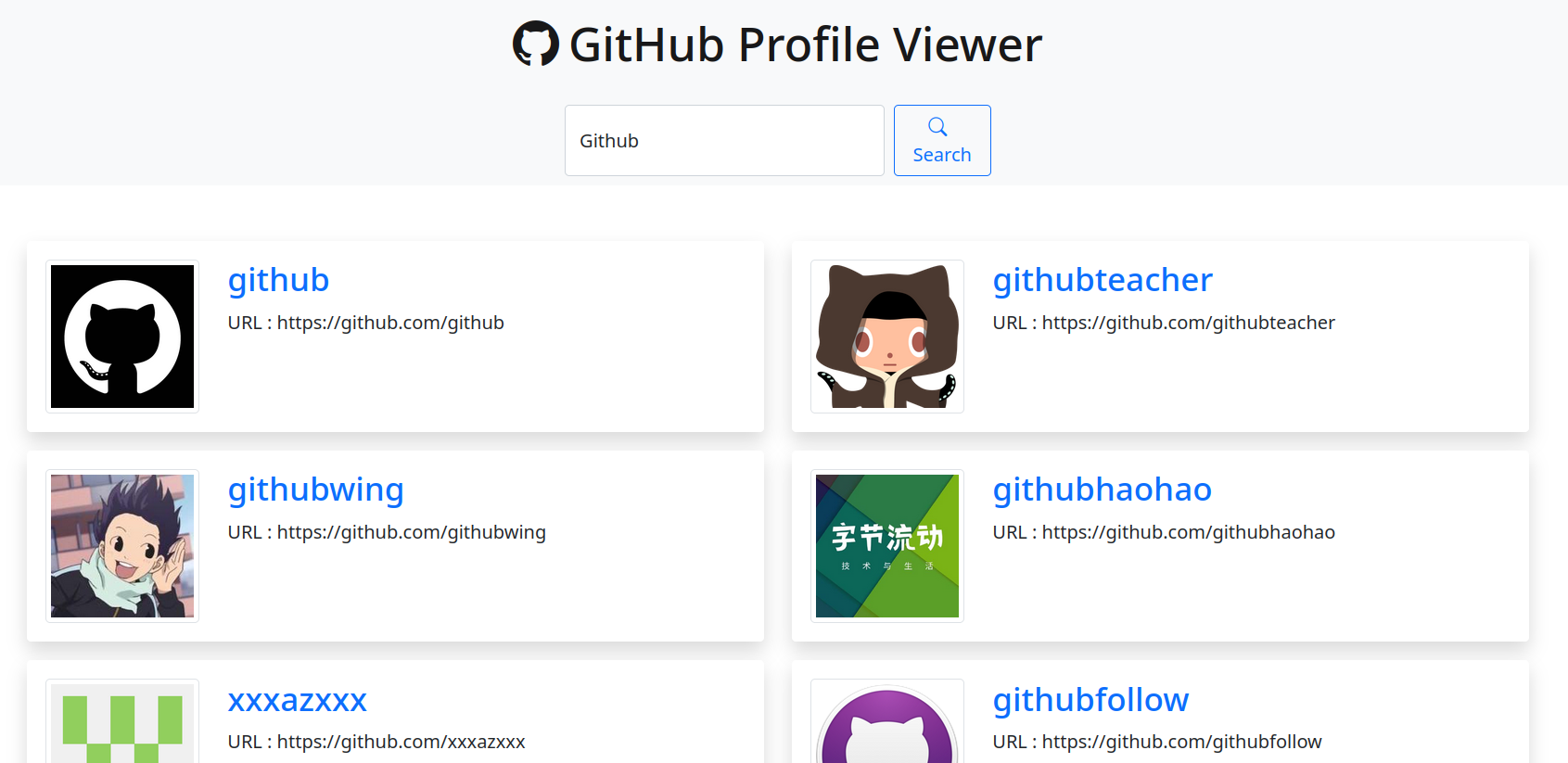 GitHub - poojasrm/GitHubProfileViewer: A Github Profile Viewer