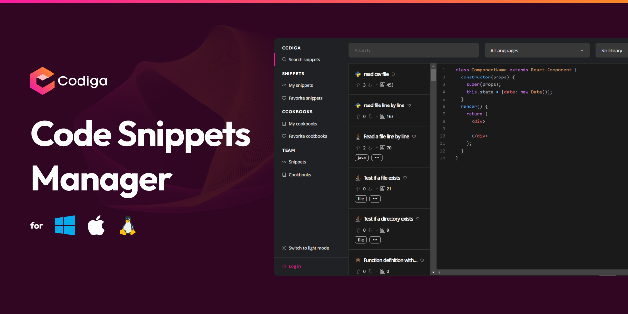 code-snippets-manager