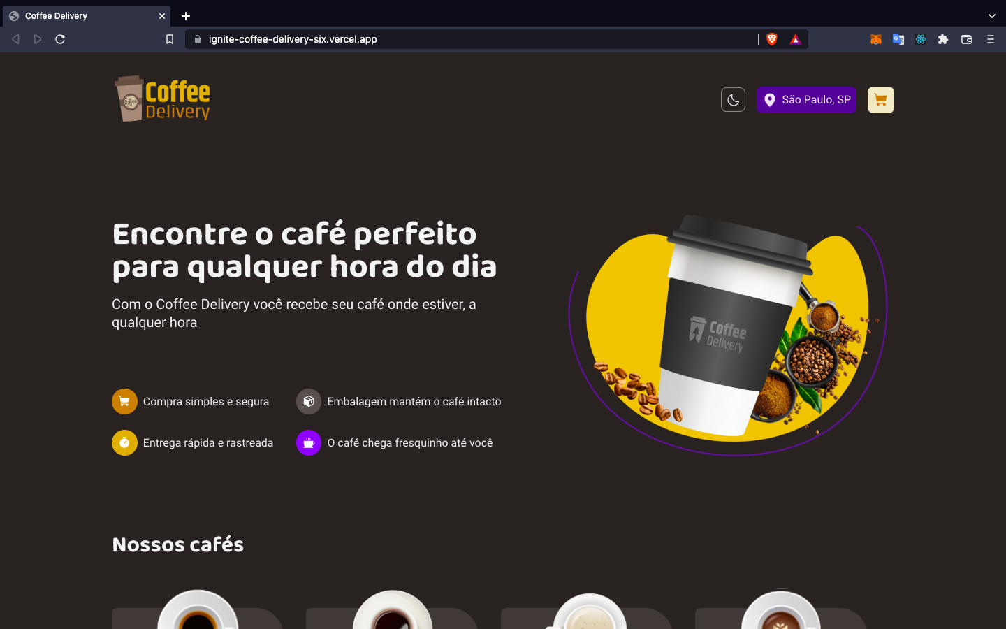 GitHub pcfordelone/ignitecoffeedelivery