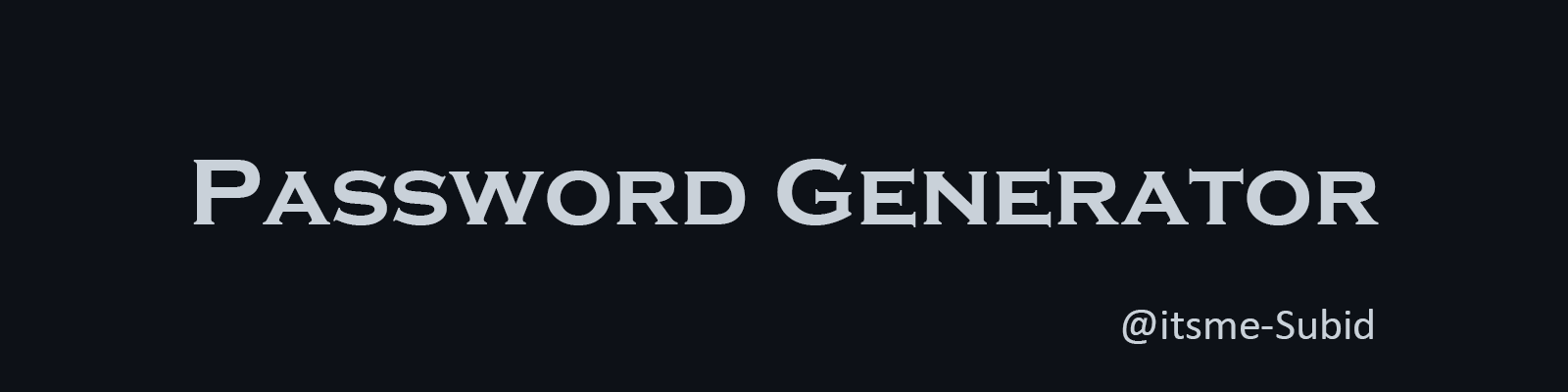 password-generator