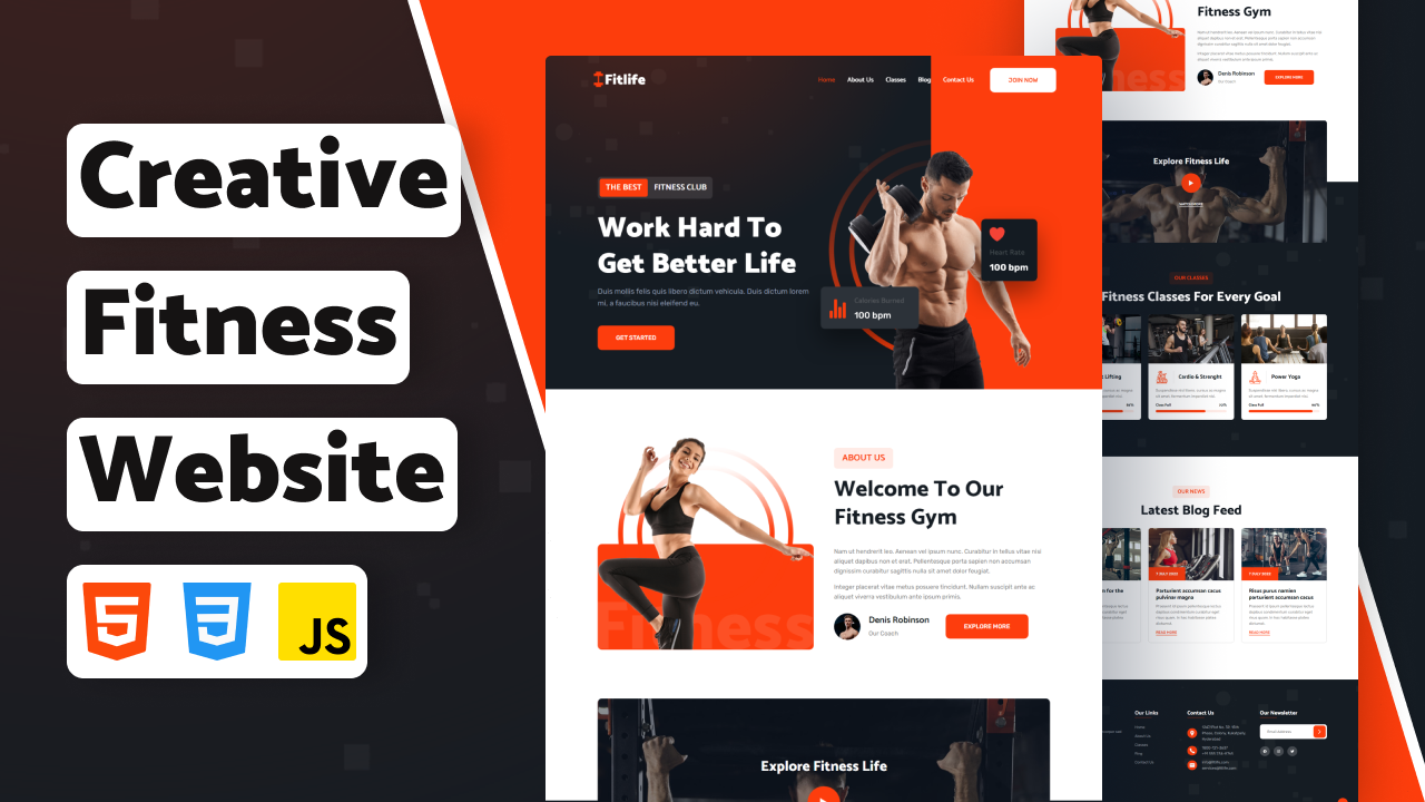 Fitness website on sale