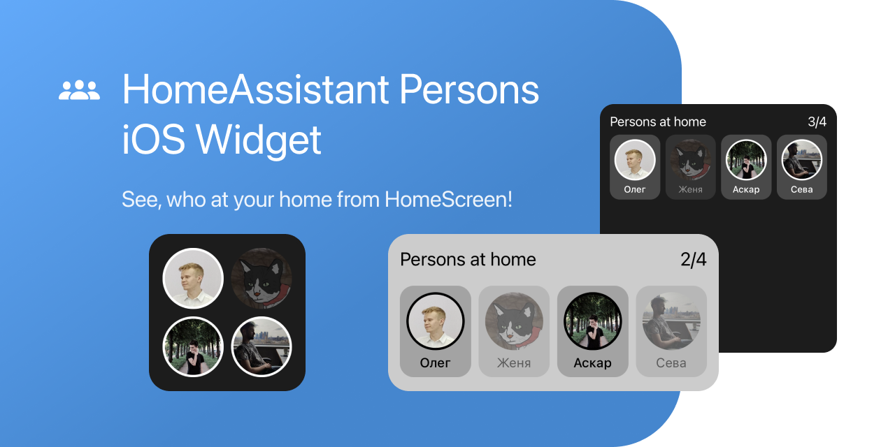 HomeAssistant Persons Widget
