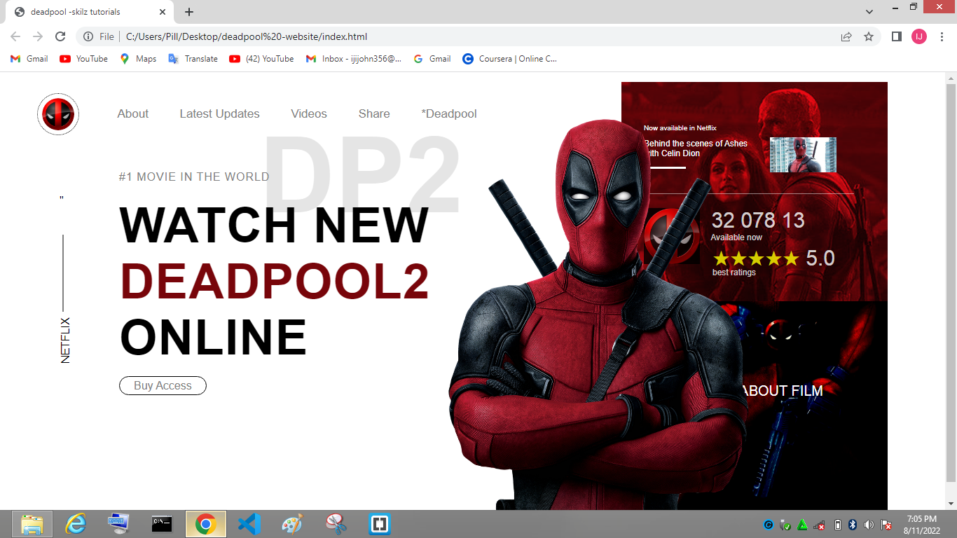 GitHub - skilz101/deadpool-website-: Hello guys I want to share my ...