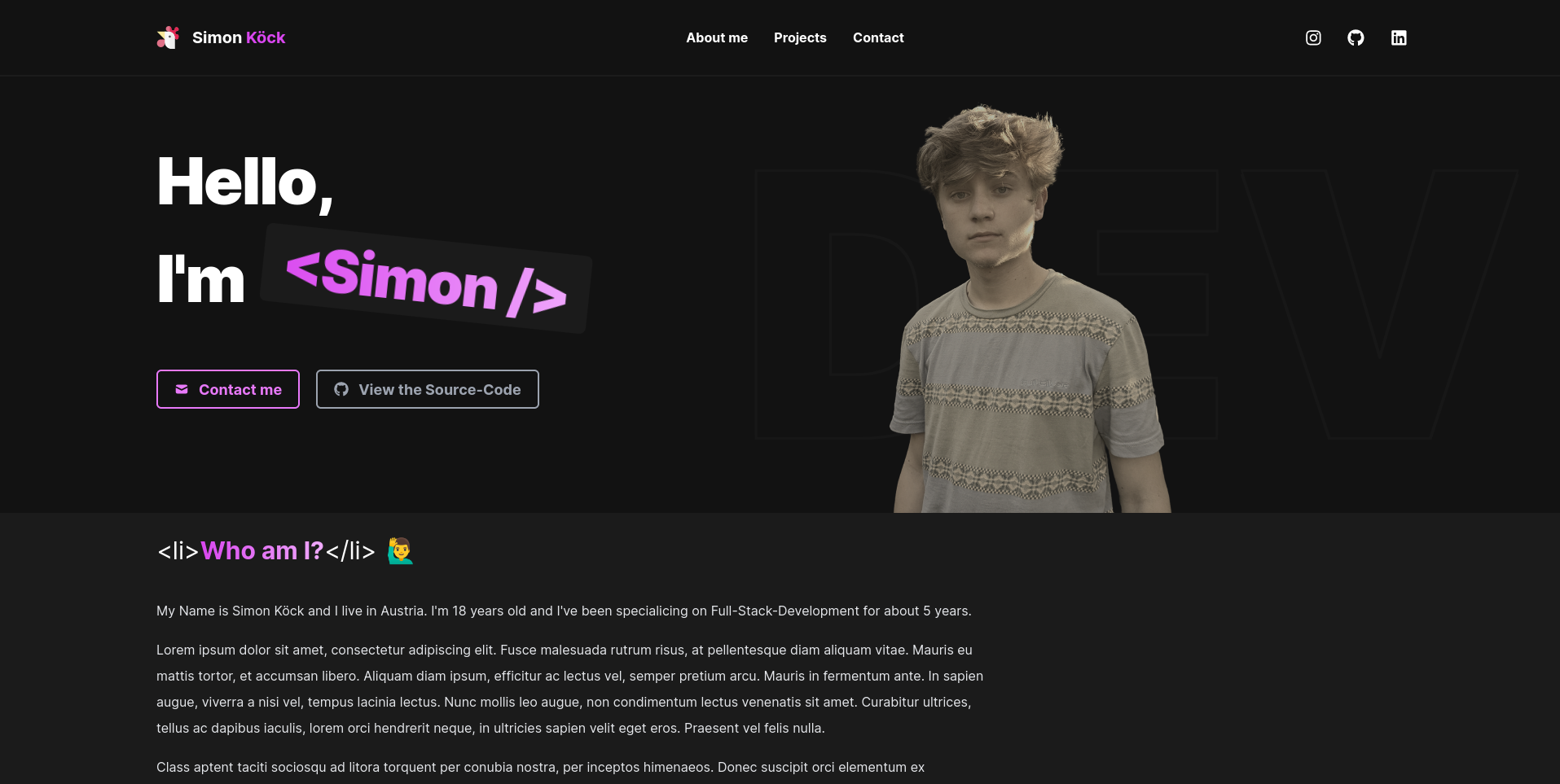 GitHub - simonkoeck/portfolio: This repo contains my own portfolio made ...