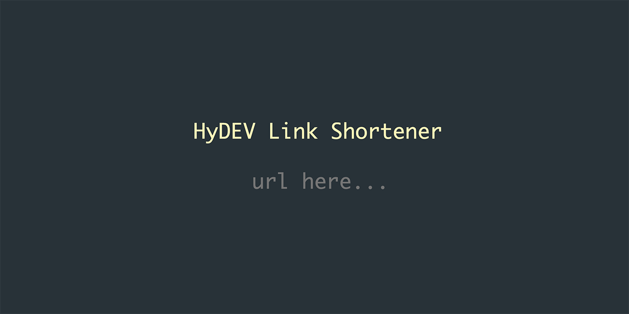 GitHub - hykilpikonna/lisho: Minimalistic link shortener