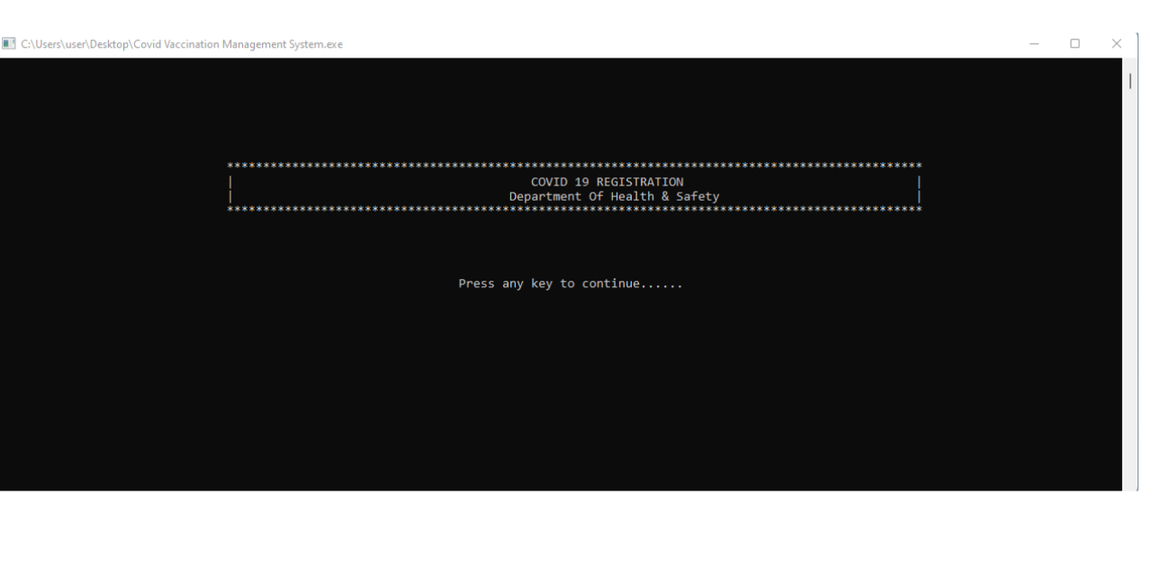 GitHub - GoitsemangLebane/COVID-VACCINE-MANAGEMENT-SYSTEM: It is a CVMS ...