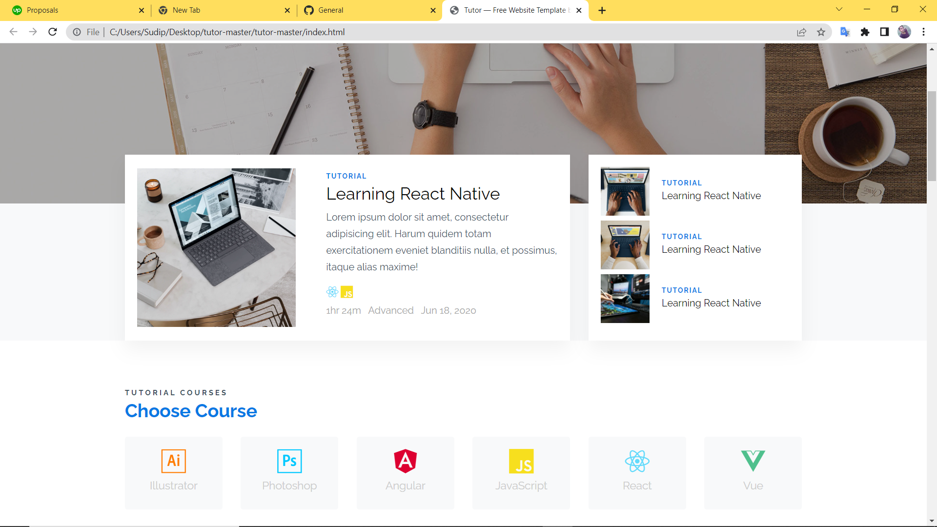 GitHub - myportfolio007/tutor-Website