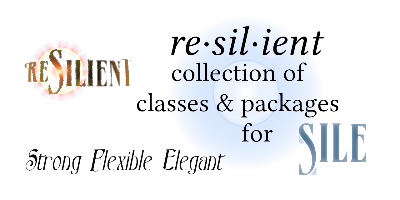 This collection of classes and packages for the SILE typesetting system provides advanced classes, packages and tools for streamlining the production 