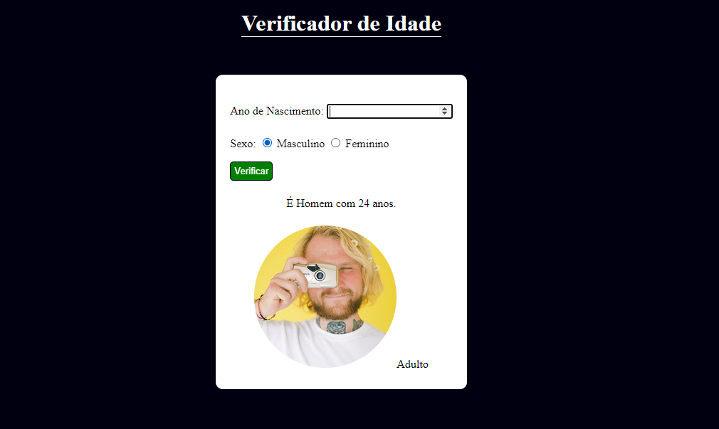 GitHub - KaessSantos/Verificador-Idade: Um sistema onde voçê irá ...