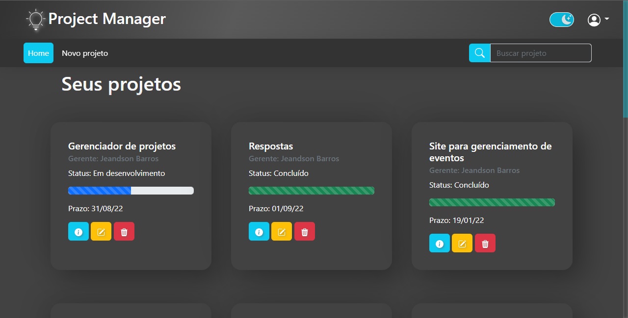 GitHub - JeandsonBarros/projects-manager-django: Website for project ...