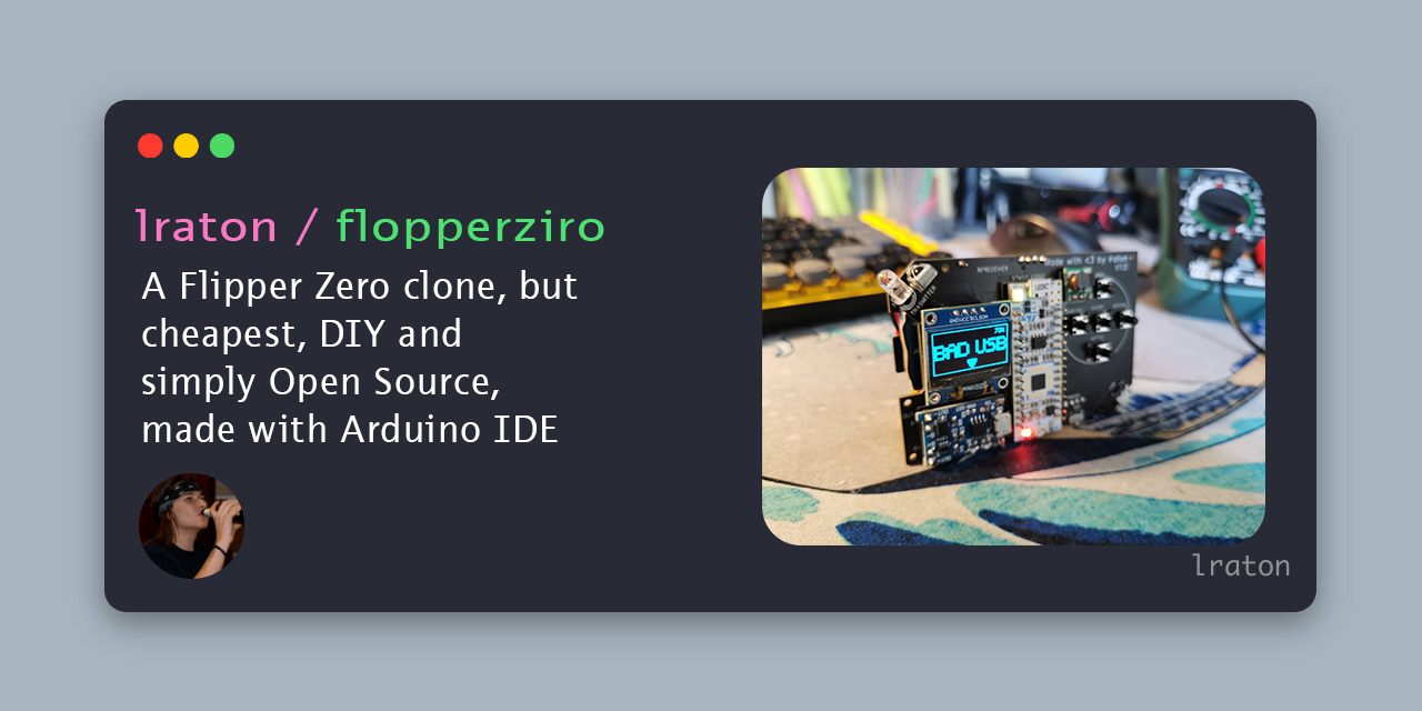 GitHub - lraton/FlopperZiro: A Flipper Zero clone, but