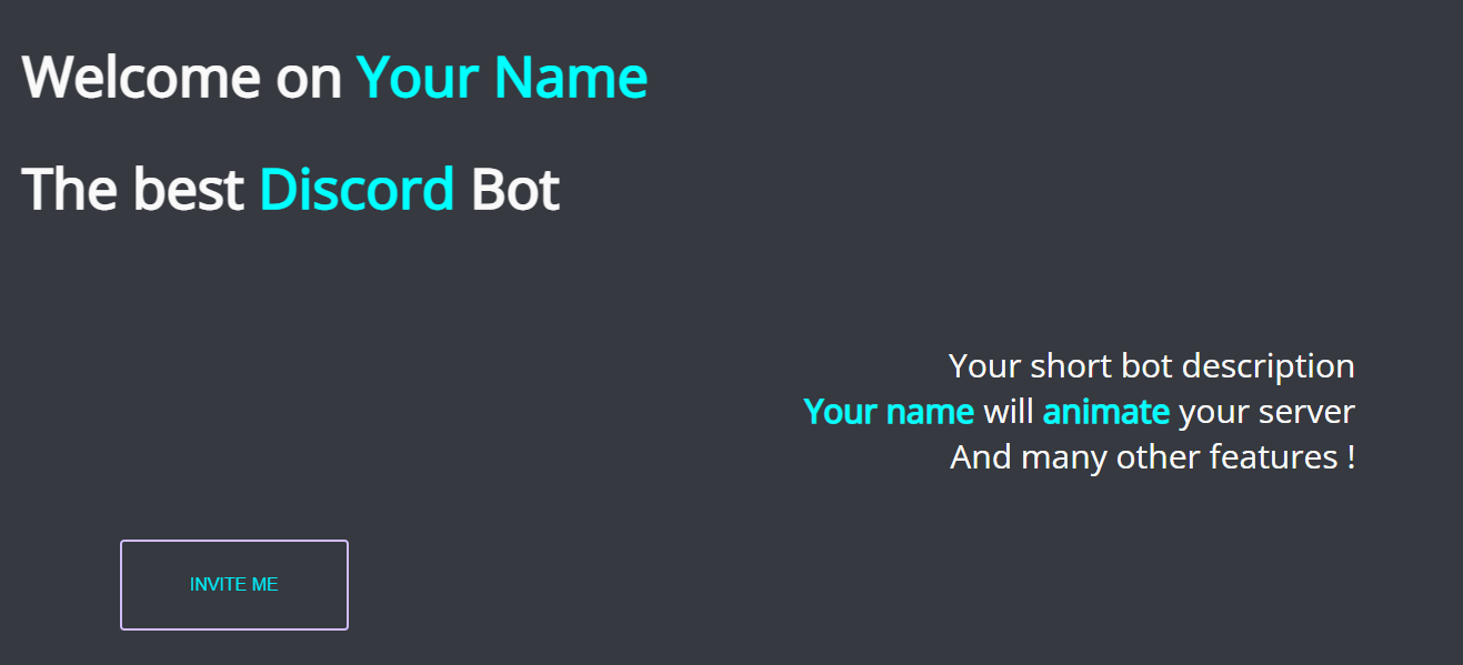 discord bot website template Coder Social