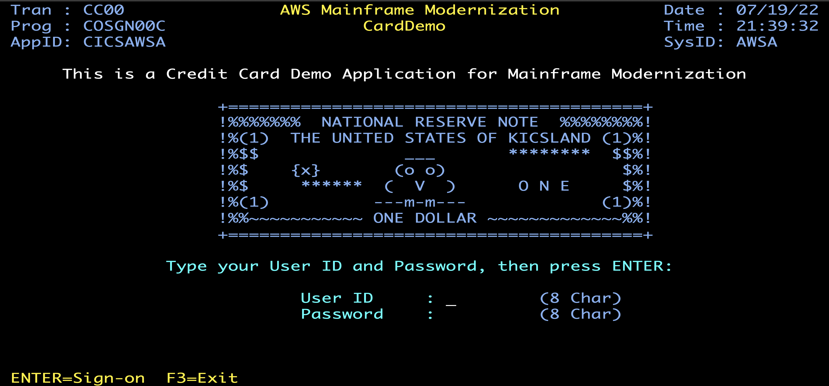 aws-samples/aws-mainframe-modernization-carddemo