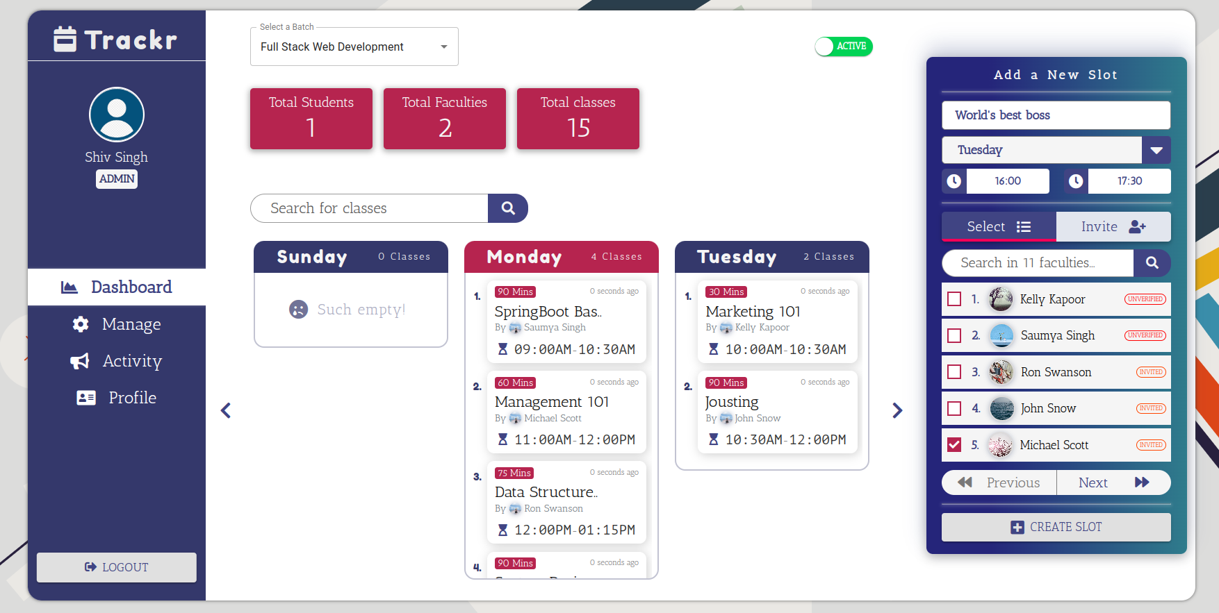 GitHub - sksingtn/trackr-frontend: Trackr - A tool to track your schedule.