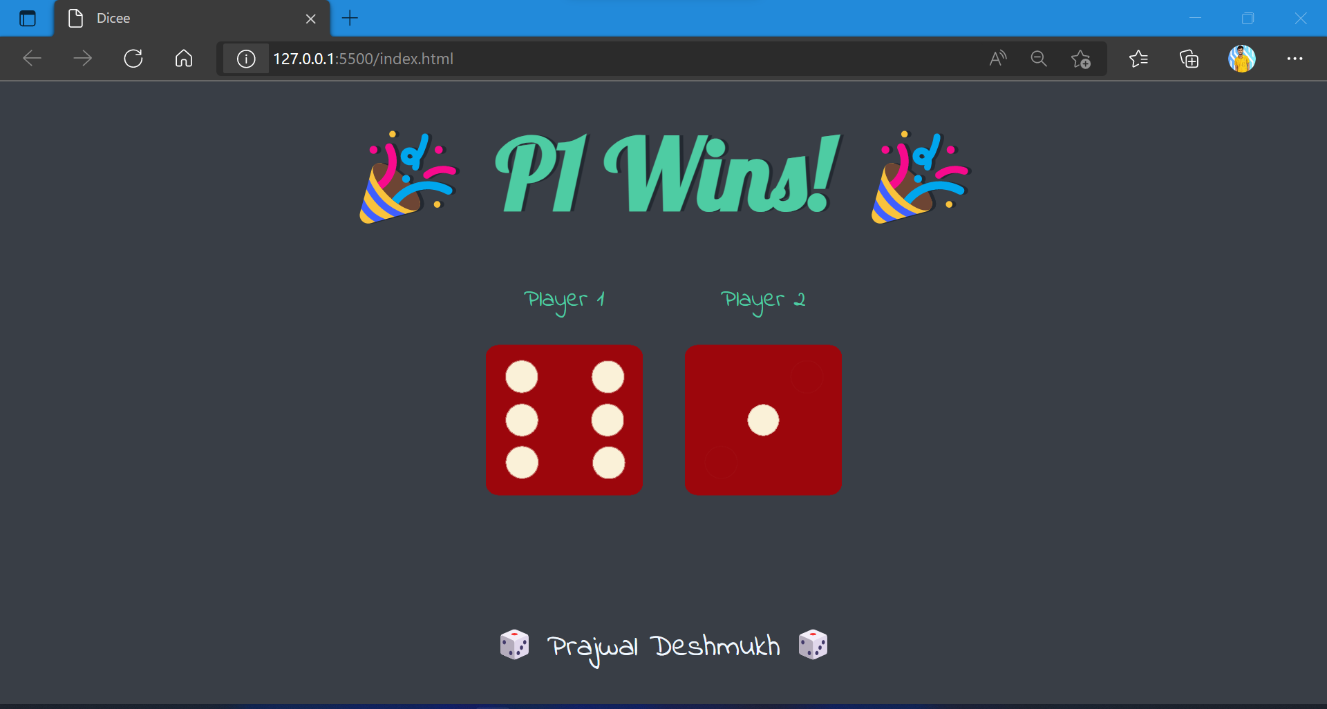 github-prajwald2607-dice-game