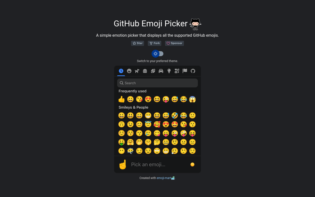 emojis · GitHub Topics · GitHub